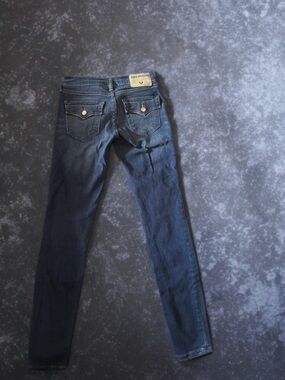 True Religion Indigo Skinny Jeans with Silver Hardware
